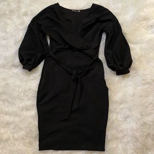 BOOHOO off the shoulder midi dress